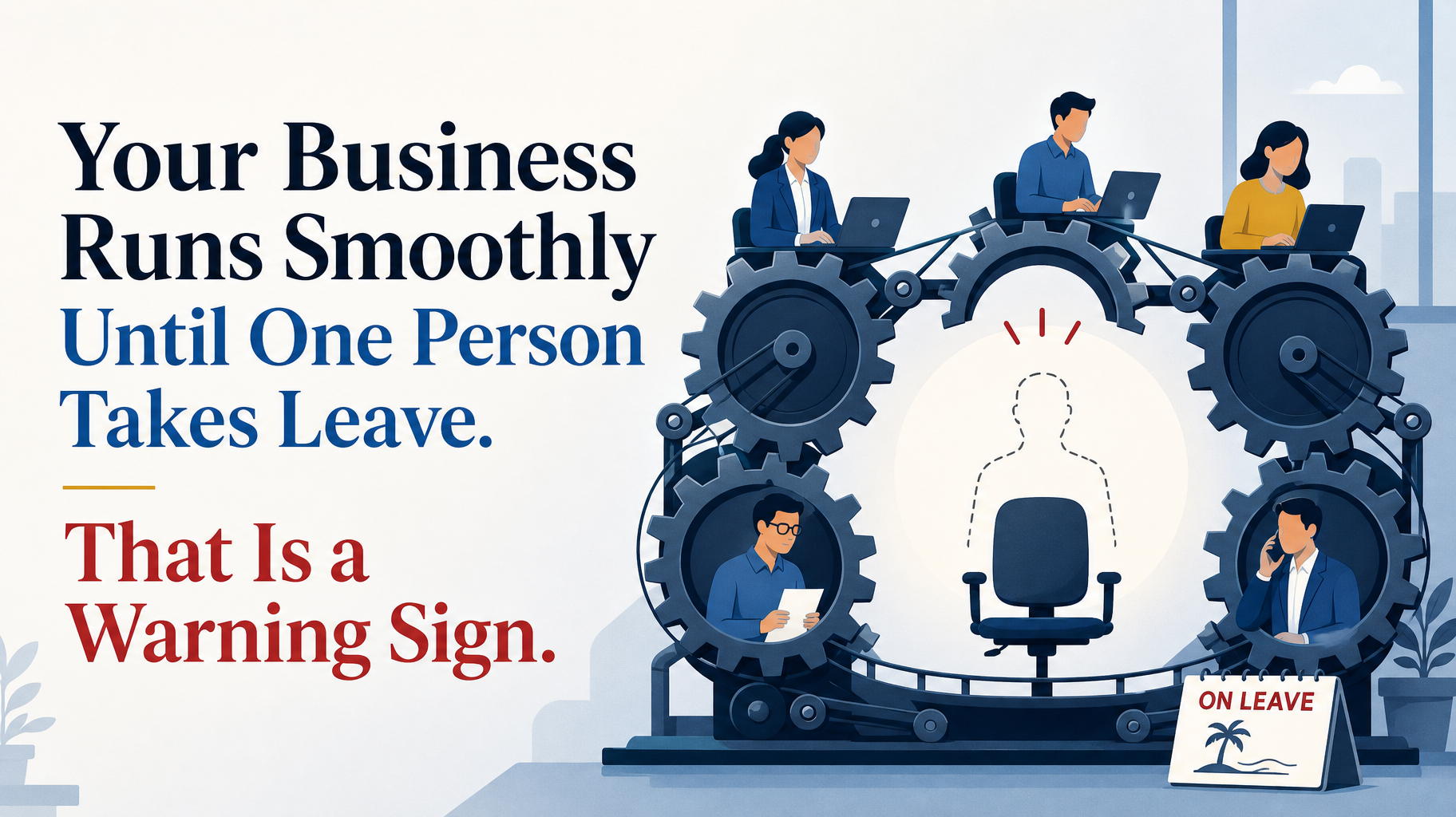 Your Business Runs Smoothly Until One Person Takes Leave. That Is a Warning Sign.