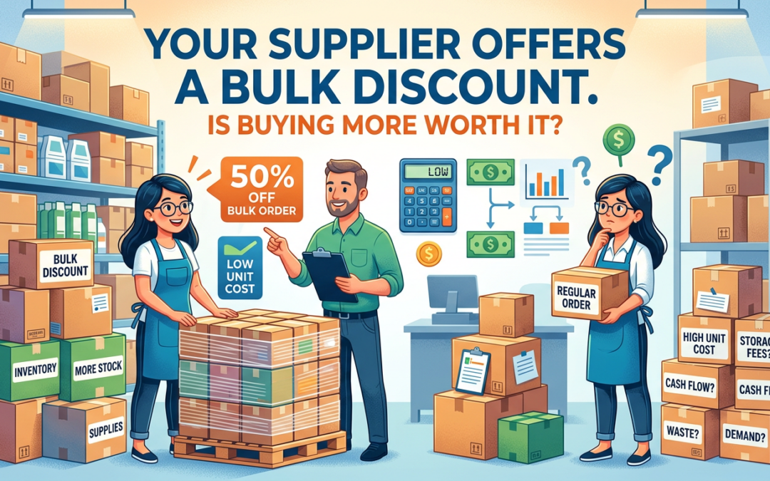 Your Supplier Offers a Bulk Discount. Is Buying More Worth It?
