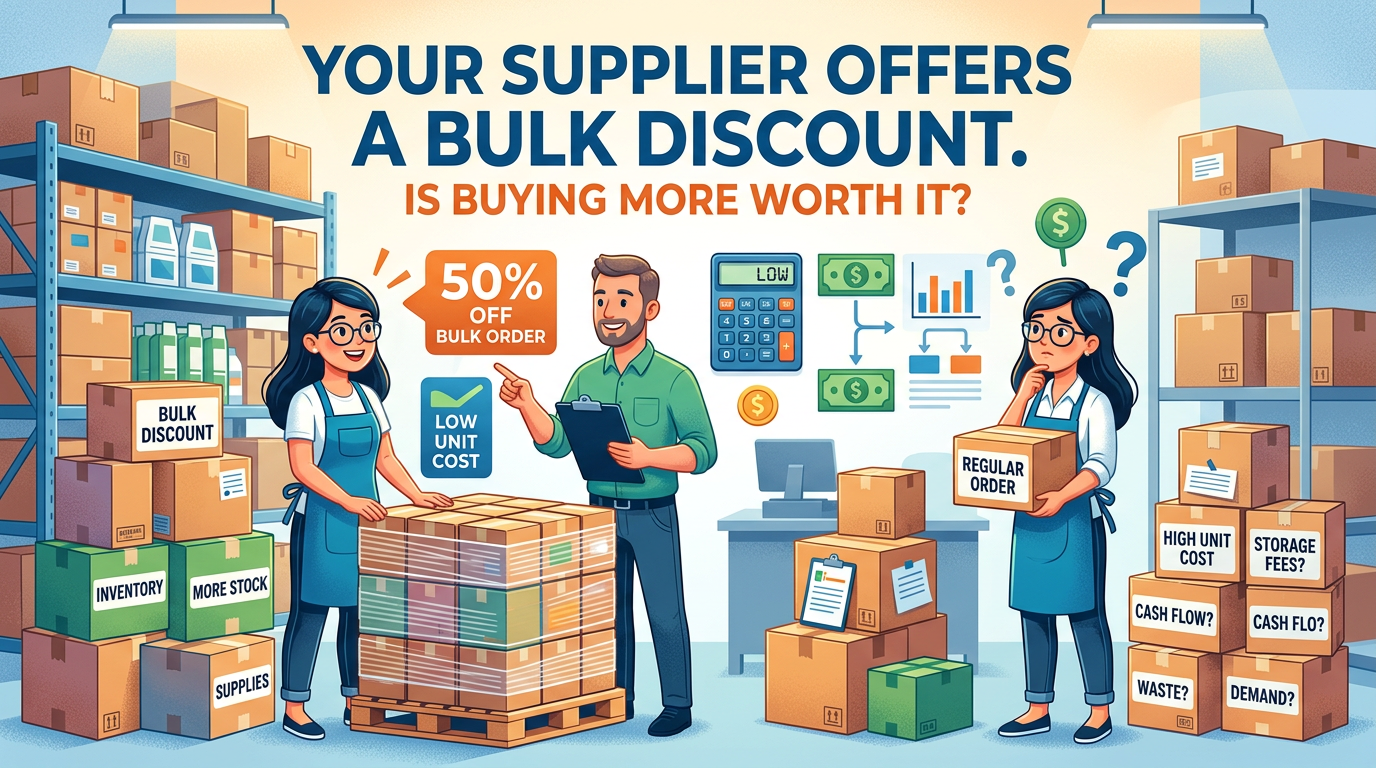 Your Supplier Offers a Bulk Discount. Is Buying More Worth It?