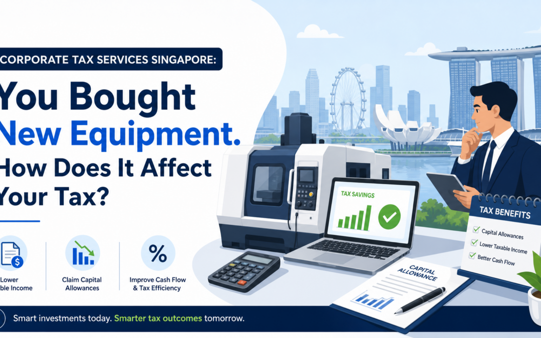 Corporate Tax Services Singapore: You Bought New Equipment. How Does It Affect Your Tax?