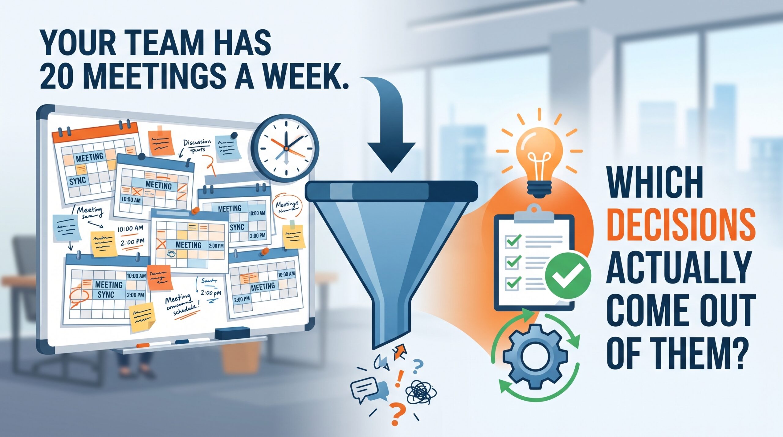 Your Team Has 20 Meetings a Week. Which Decisions Actually Come Out of Them?