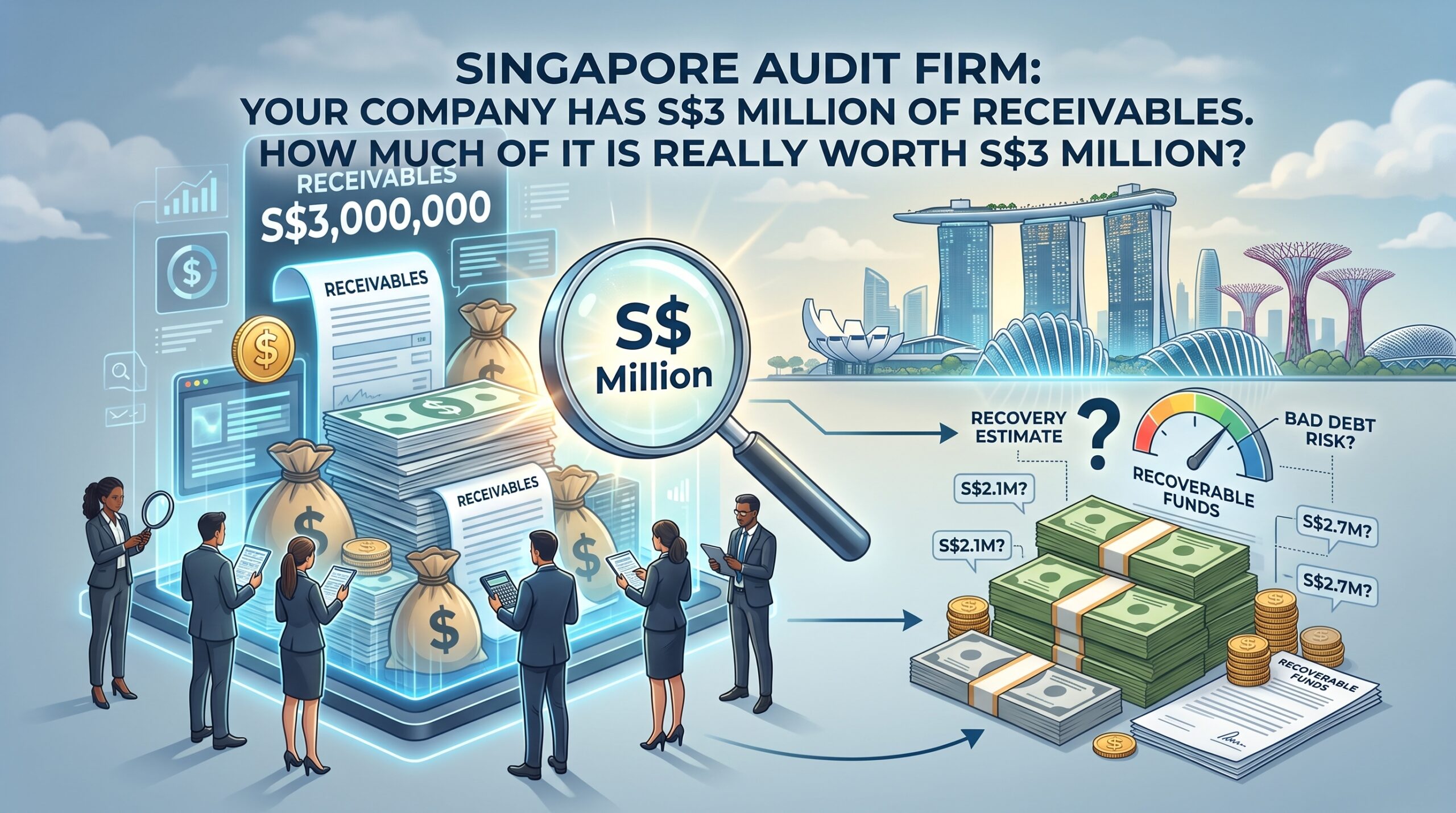 Singapore Audit Firm: Your Company Has S$3 Million of Receivables. How Much of It Is Really Worth S$3 Million?