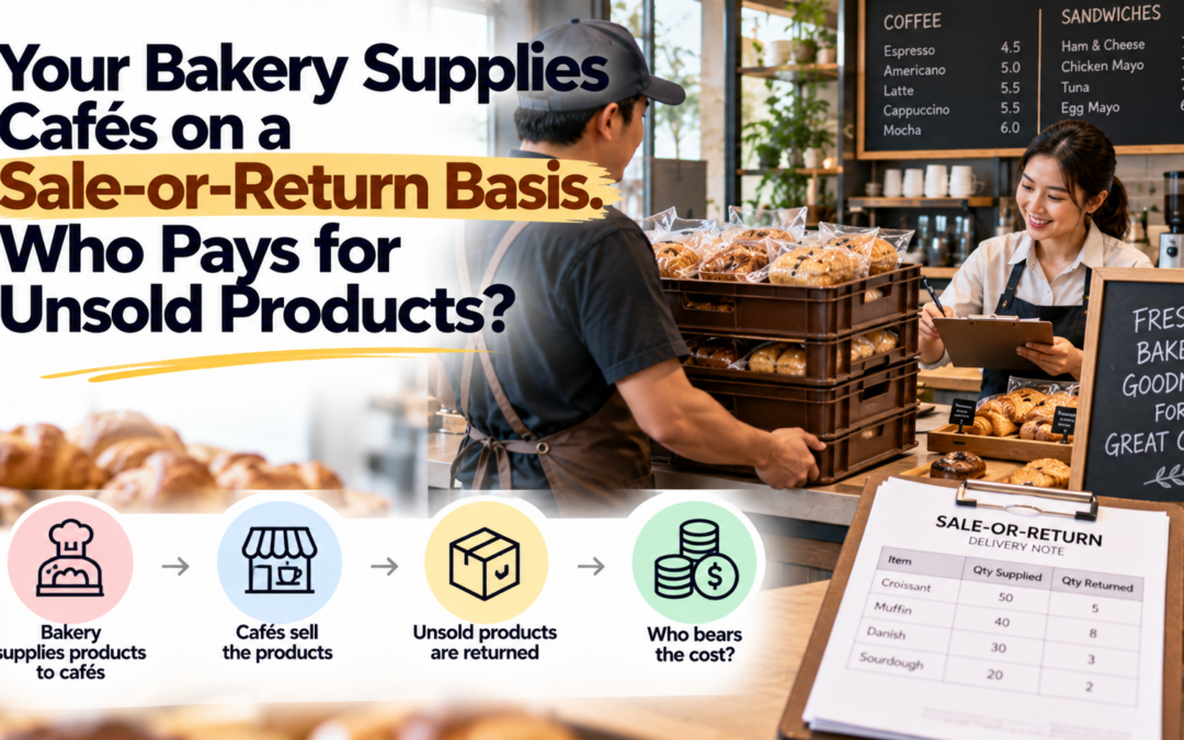 Your Bakery Supplies Cafés on a Sale-or-Return Basis. Who Pays for Unsold Products?